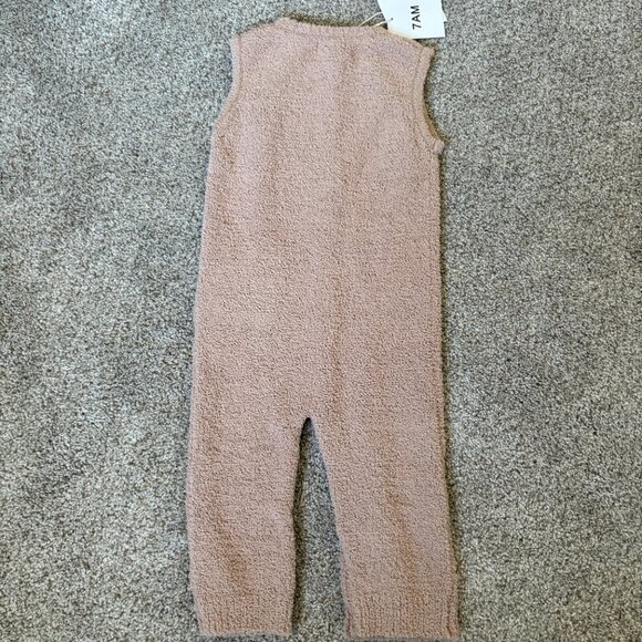 Baby 7AM Enfant Sleeveless Romper Pecan Tan Size 9-12 m NEW - Picture 8 of 8
